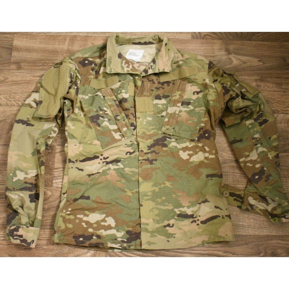 US Army Camo OCP Combat Uniform ACU Multicam TOP Coat Size X-Small Regular